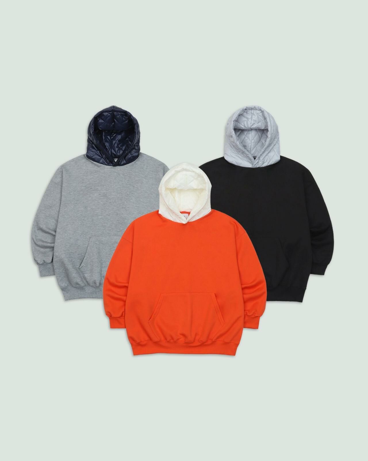 OverSize拼色連帽衛衣(薄抓毛底) SVXL-045T