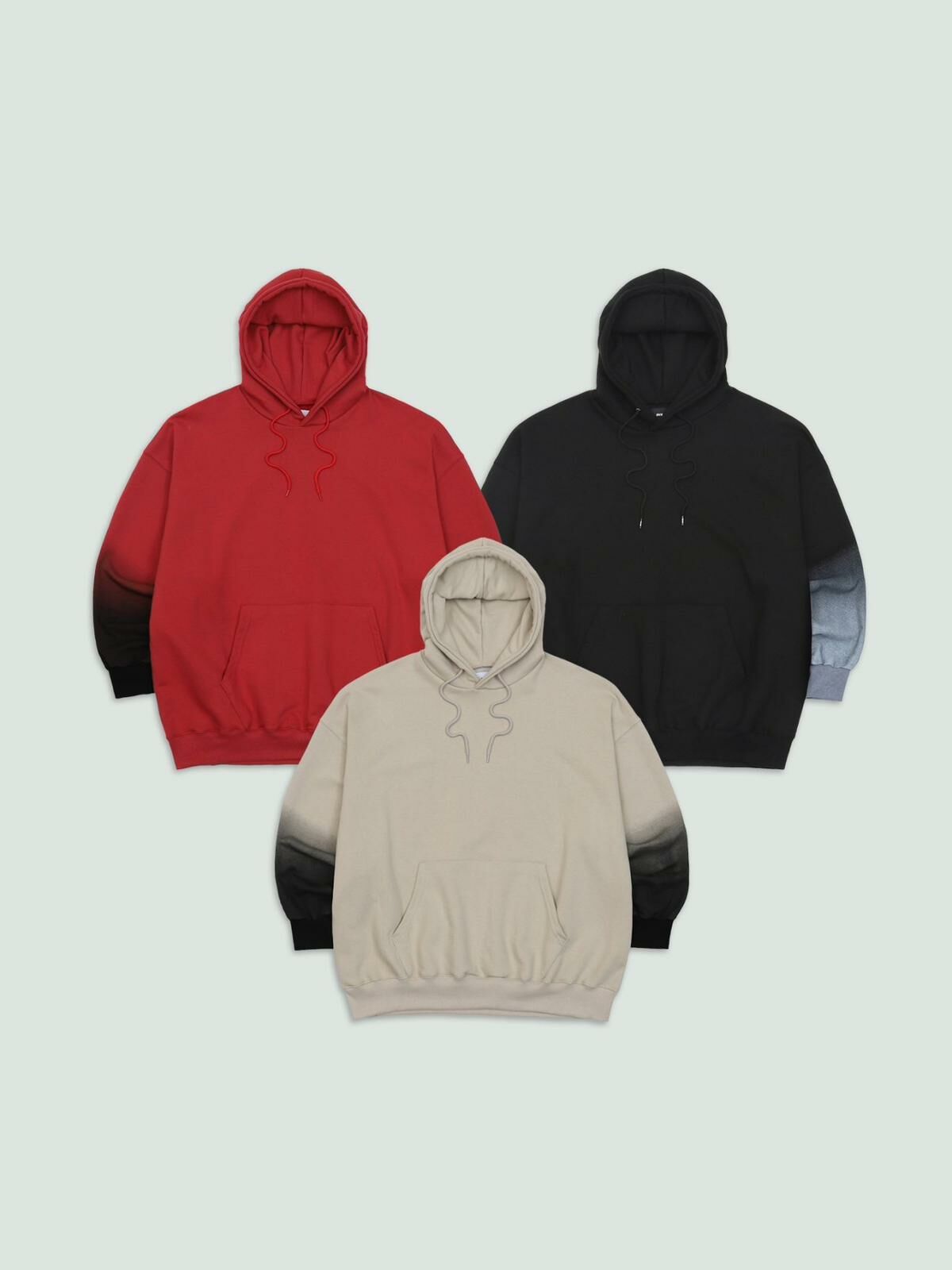 OverSize拼色連帽衛衣 SXVL-046T