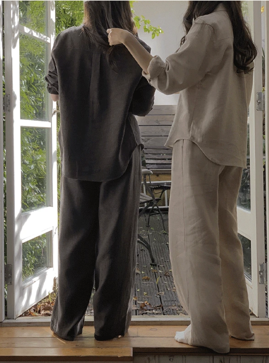 預訂｜SLOWAND #SLOWMADE Natural Texture Loose Pants (2 Color)
