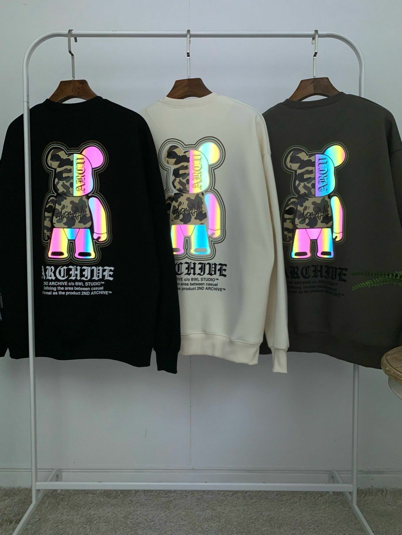 3M反光熊仔圖案英文字衛衣 2nd-192T