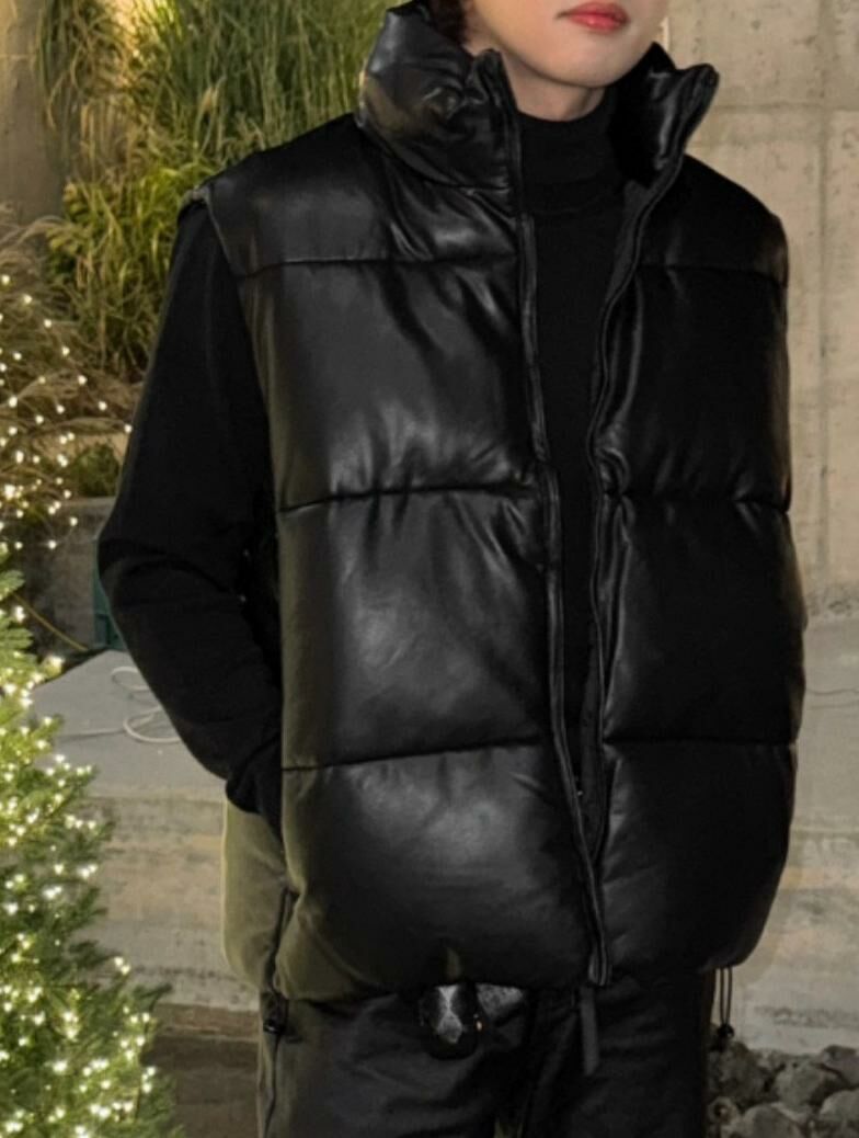 企領拉鍊背心褸(夾棉) DDM-057V