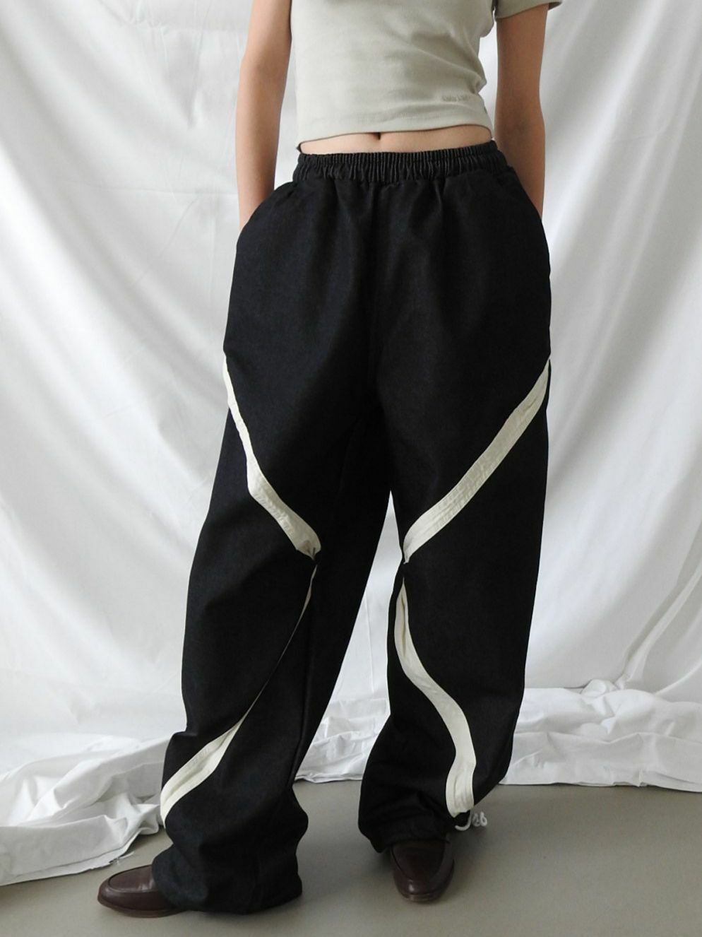 交叉鬆身褲 GVR-039P