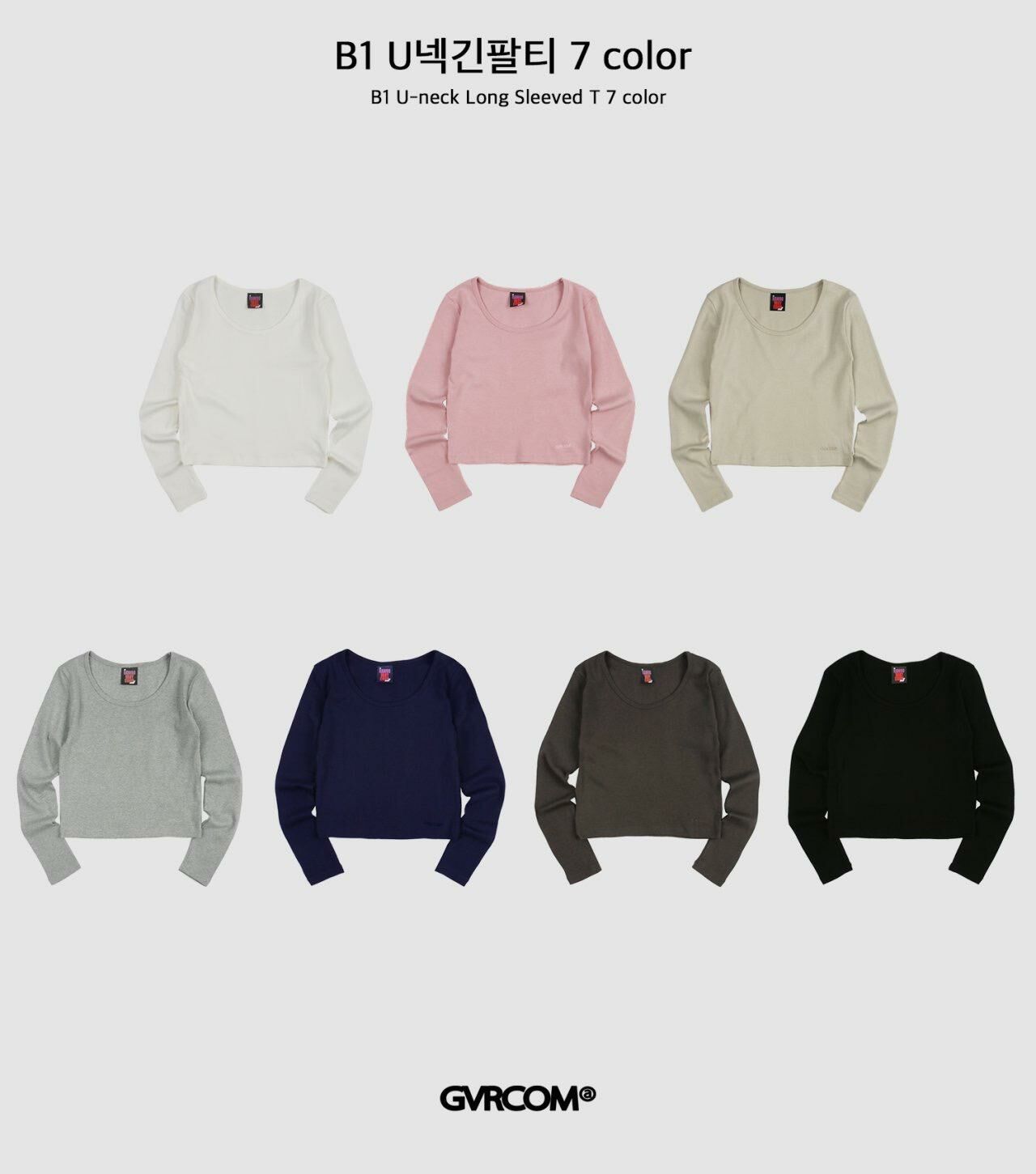 淨色長袖衫 GVR-040T