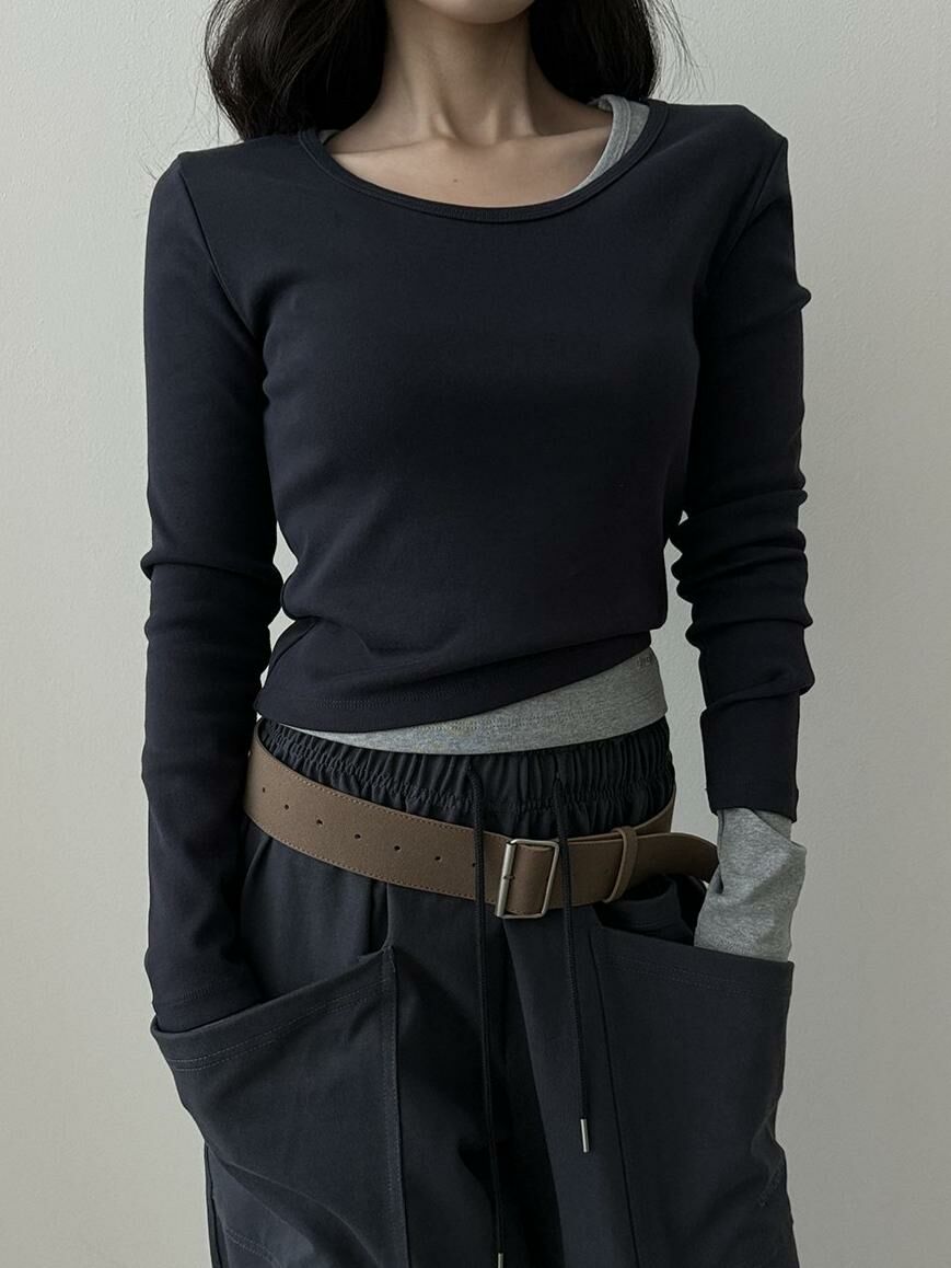 淨色長袖衫 GVR-040T