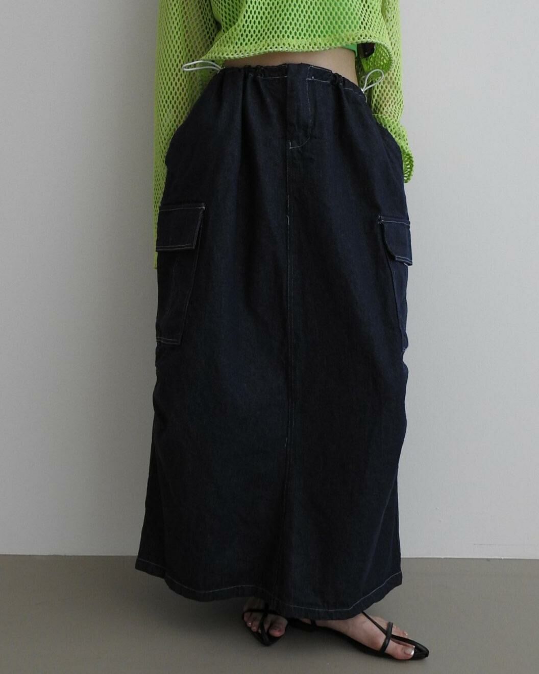 淨色工裝長裙 GVR-042SK