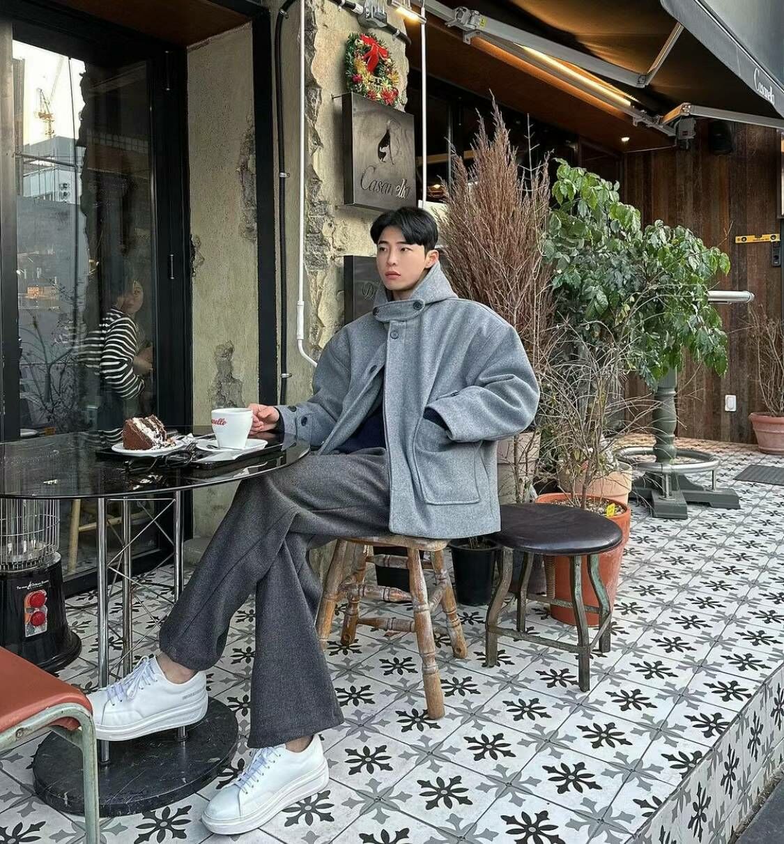 羊毛混紡外套