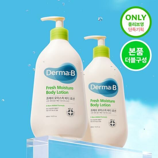 Derma:B Fresh Moisture Body Lotion 400ml [Olive Young Double Planning Set]