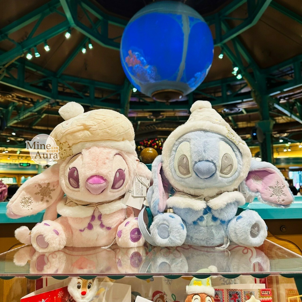(限時特價) 2024 冬日系列 史迪奇 Stitch 安琪拉 Angel 絨毛娃娃 玩偶造型 後背包 星際寶貝 Lilo & Stitch -上海迪士尼樂園