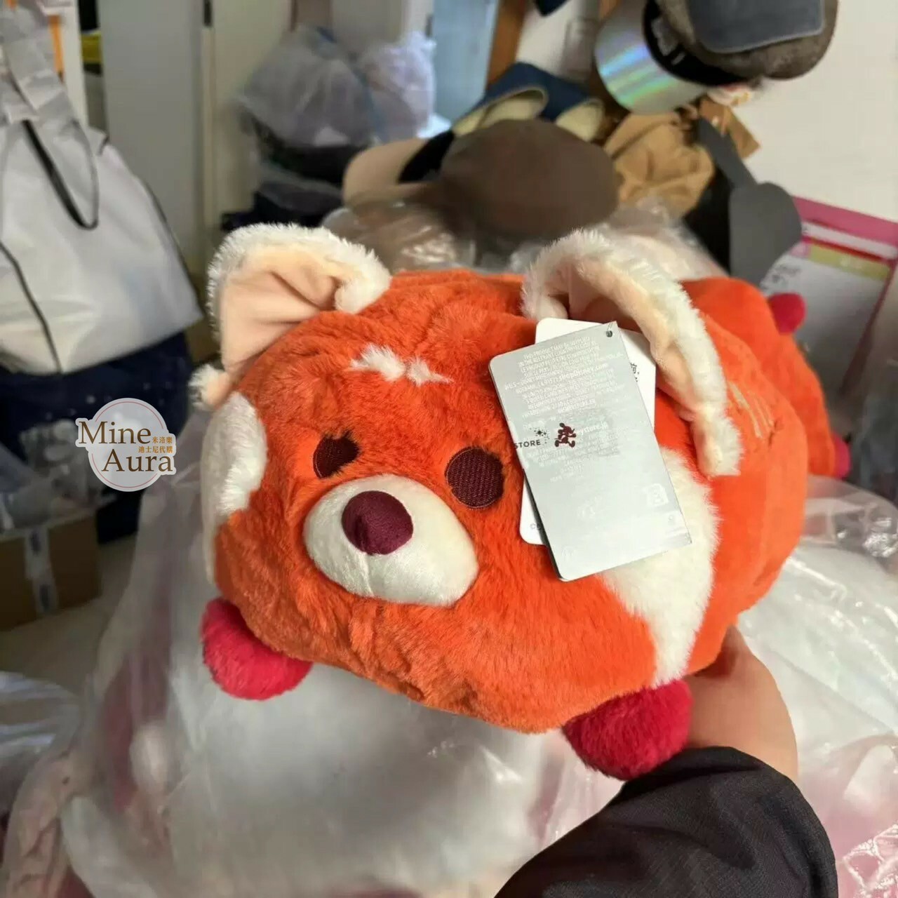 (限時特價) 小熊貓美美的時光系列 紅熊貓 美美 Meilin 絨毛造型 面紙套 青春養成記 Turning Red -上海迪士尼商店