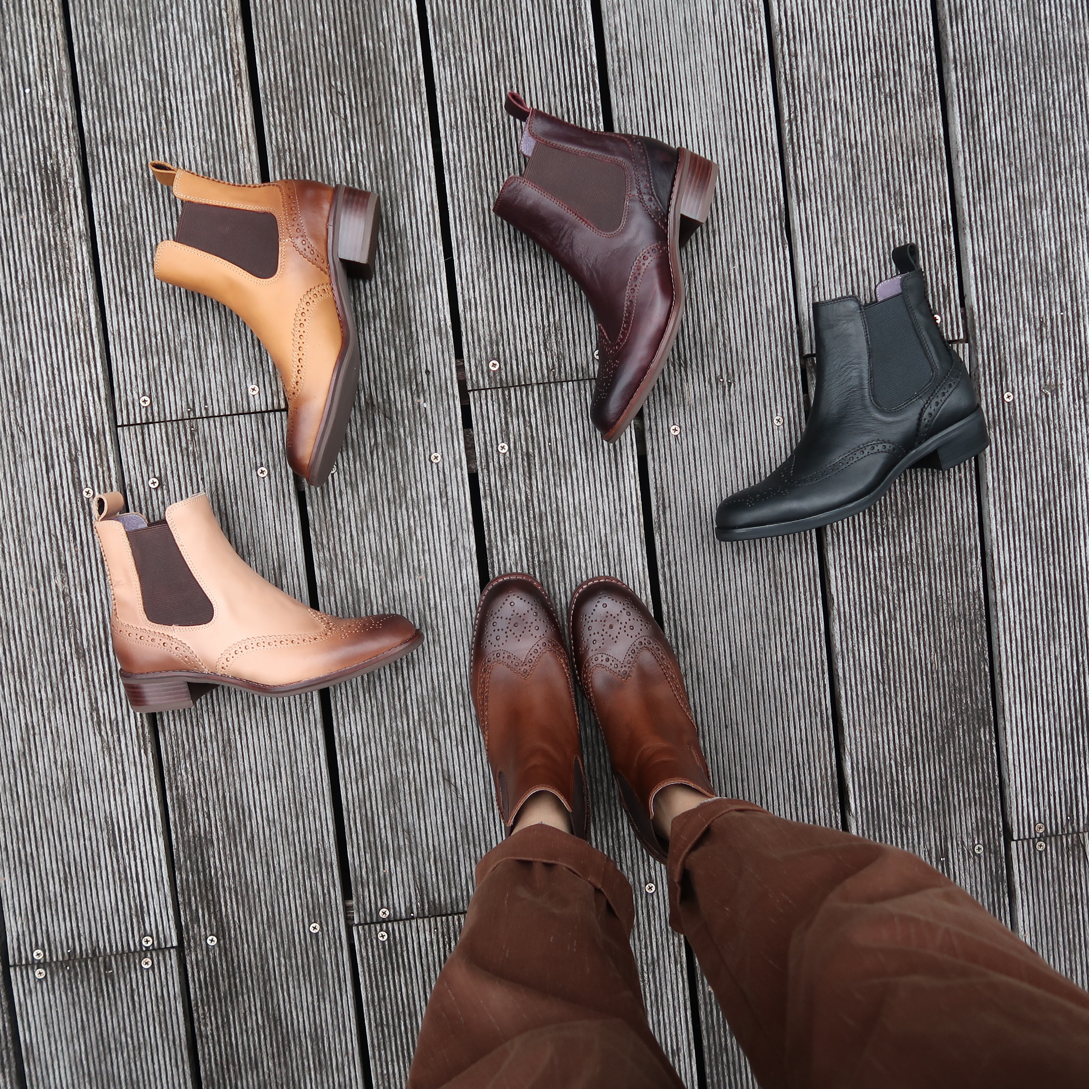 【台灣工藝之美】MIT手工鞋chelsea boots微方楦整片式牛皮雕花切爾西短靴卻爾喜靴