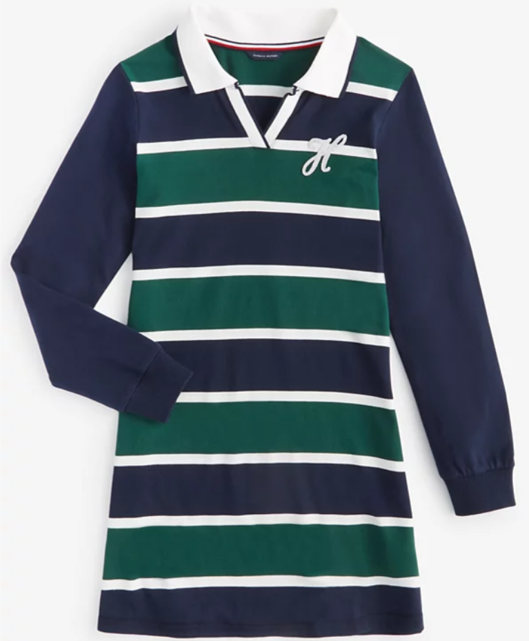 【預購】Tommy Hilfiger G112556 大童間條連身裙