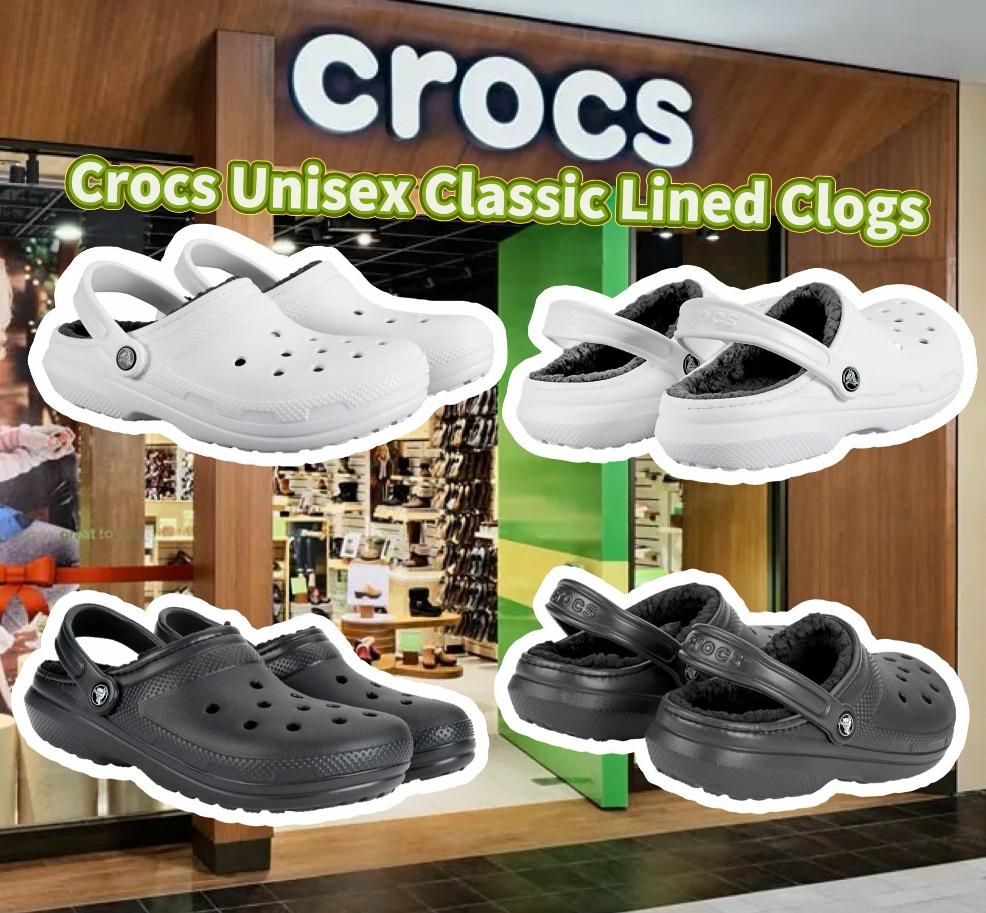 【預購】Crocs Unisex G112517 男女同款毛毛洞洞鞋