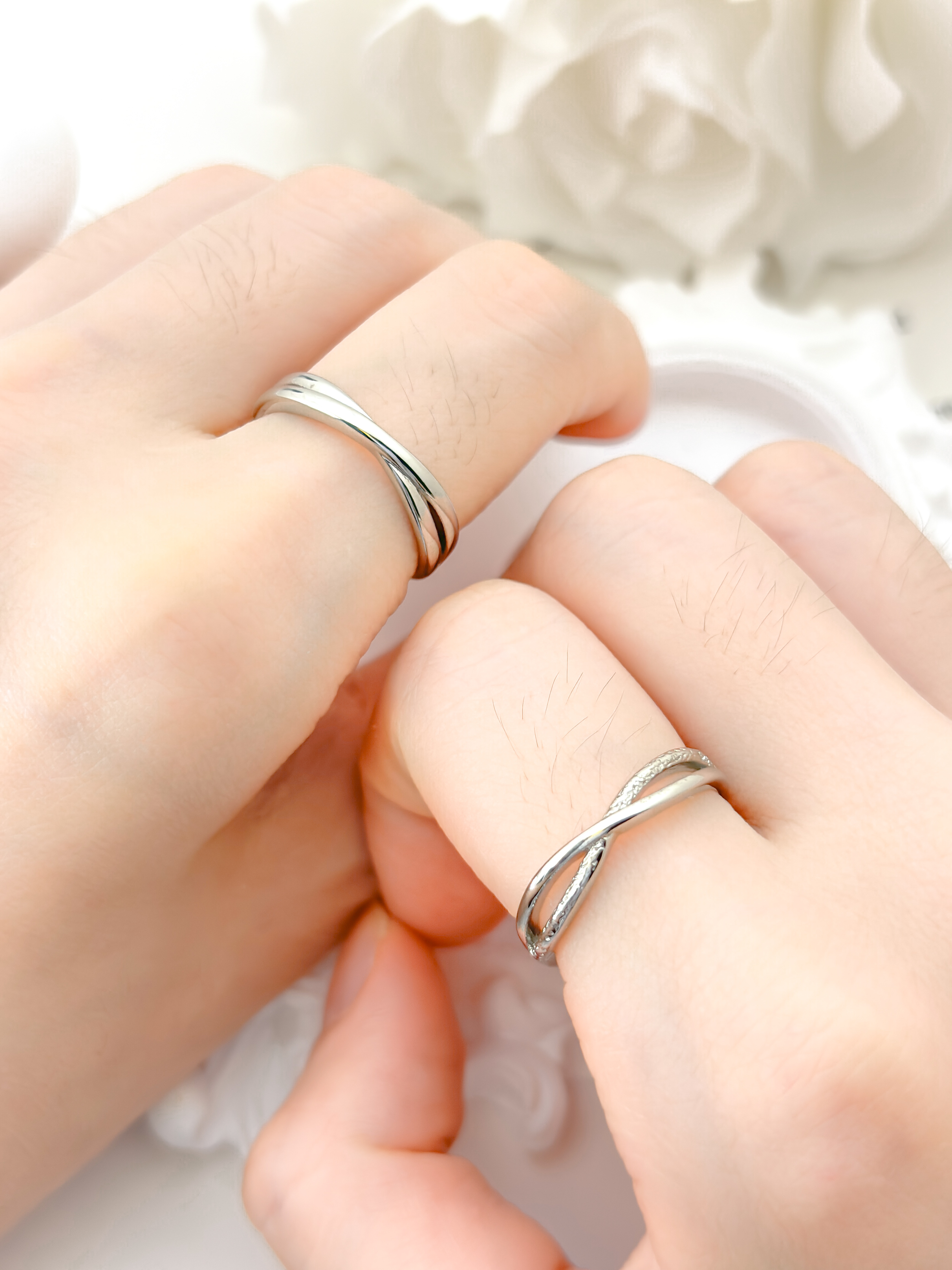 「無盡的細節」情侶戒指💍 免費刻字✍️ 刻字戒指💍