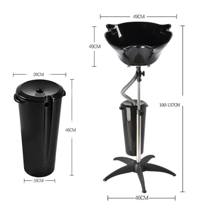 移動式美髮沖水槽 加大加深型