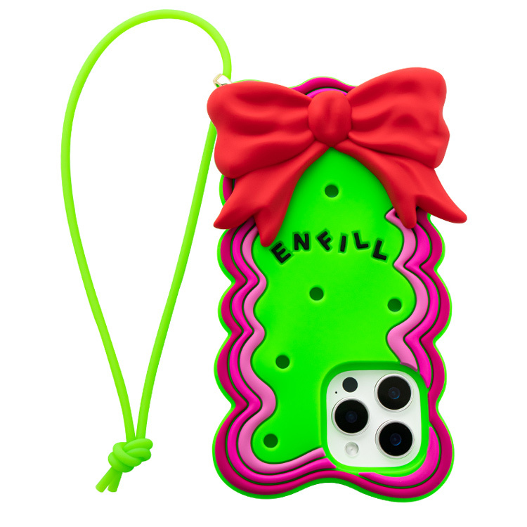 Candies iPhone 16 Pro Max - 緞帶蝴蝶結手機殼(綠)