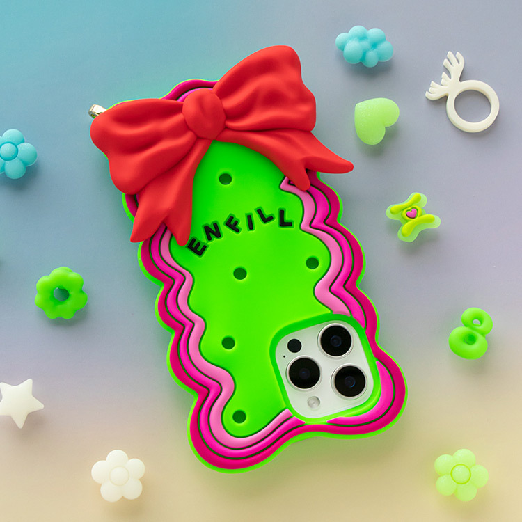 Candies iPhone 16 Pro Max - 緞帶蝴蝶結手機殼(綠)