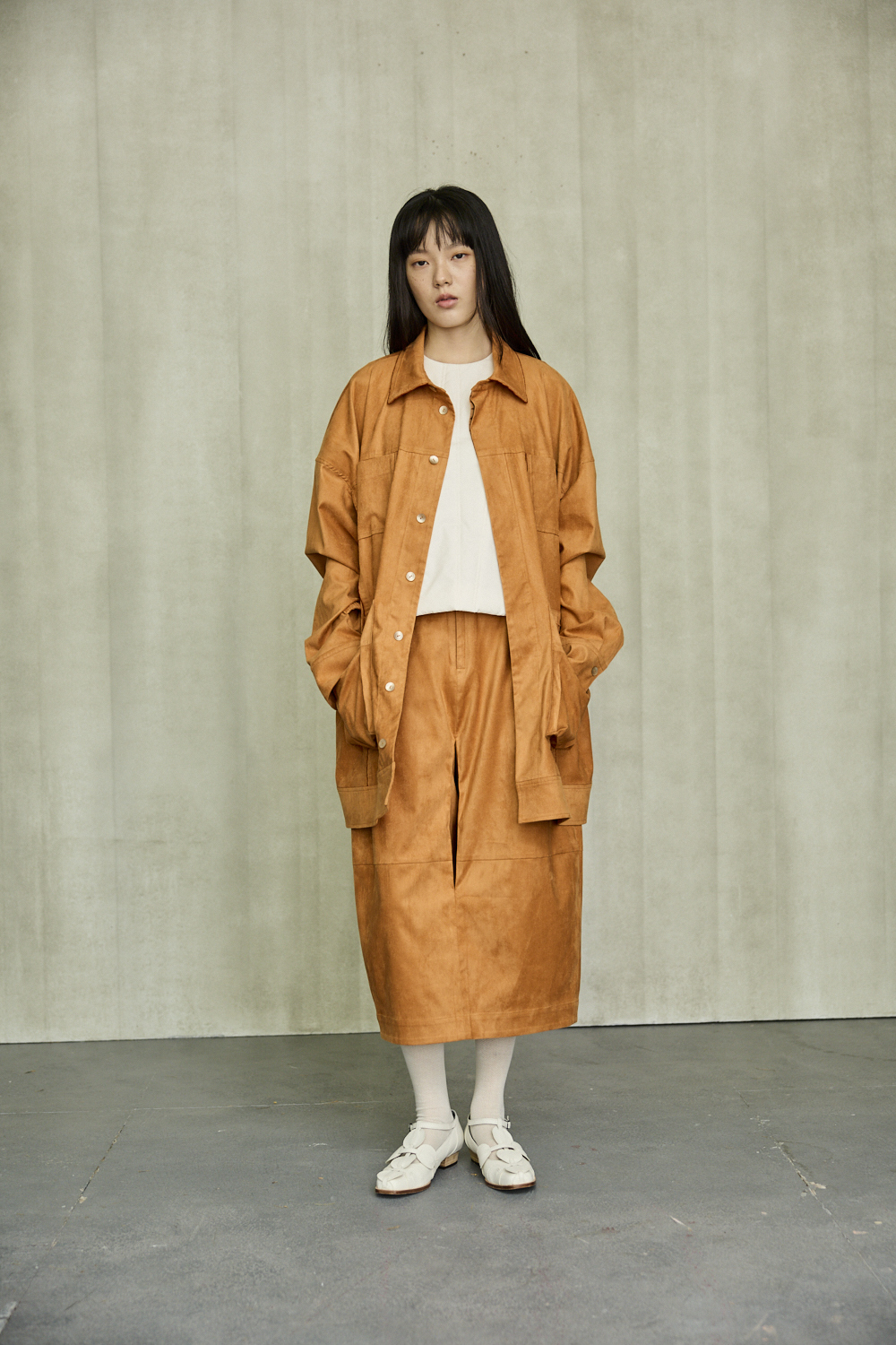 後鬆緊帶花苞裙子