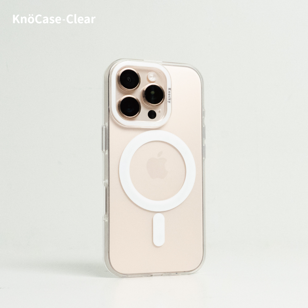 【Knocky】Knöcase-Clear iPhone 16系列 TPU霧面磨砂防摔手機殼