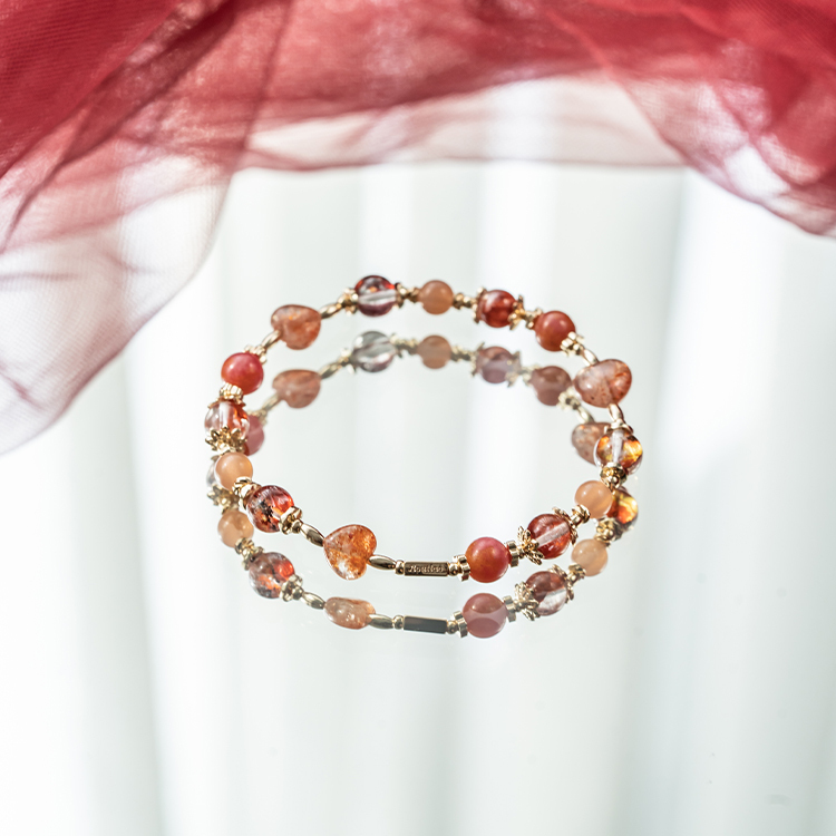 難題：金太陽｜錦鯉膠花｜黃金薔薇石｜橙月光｜紅膠花