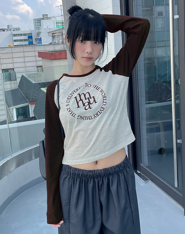 預訂｜MUAHMUAH NEW STITCH LOGO RAGLAN LONG SLEEVE