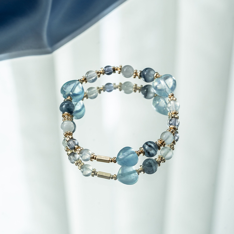 簡單的願望：海藍寶｜千層藍兔毛｜灰藍兔毛｜藍針｜堇青石