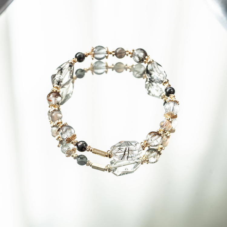 森林課題：黑髮晶｜黑幽靈髮晶共生｜藍髮晶｜骨幹黑太陽｜金運石