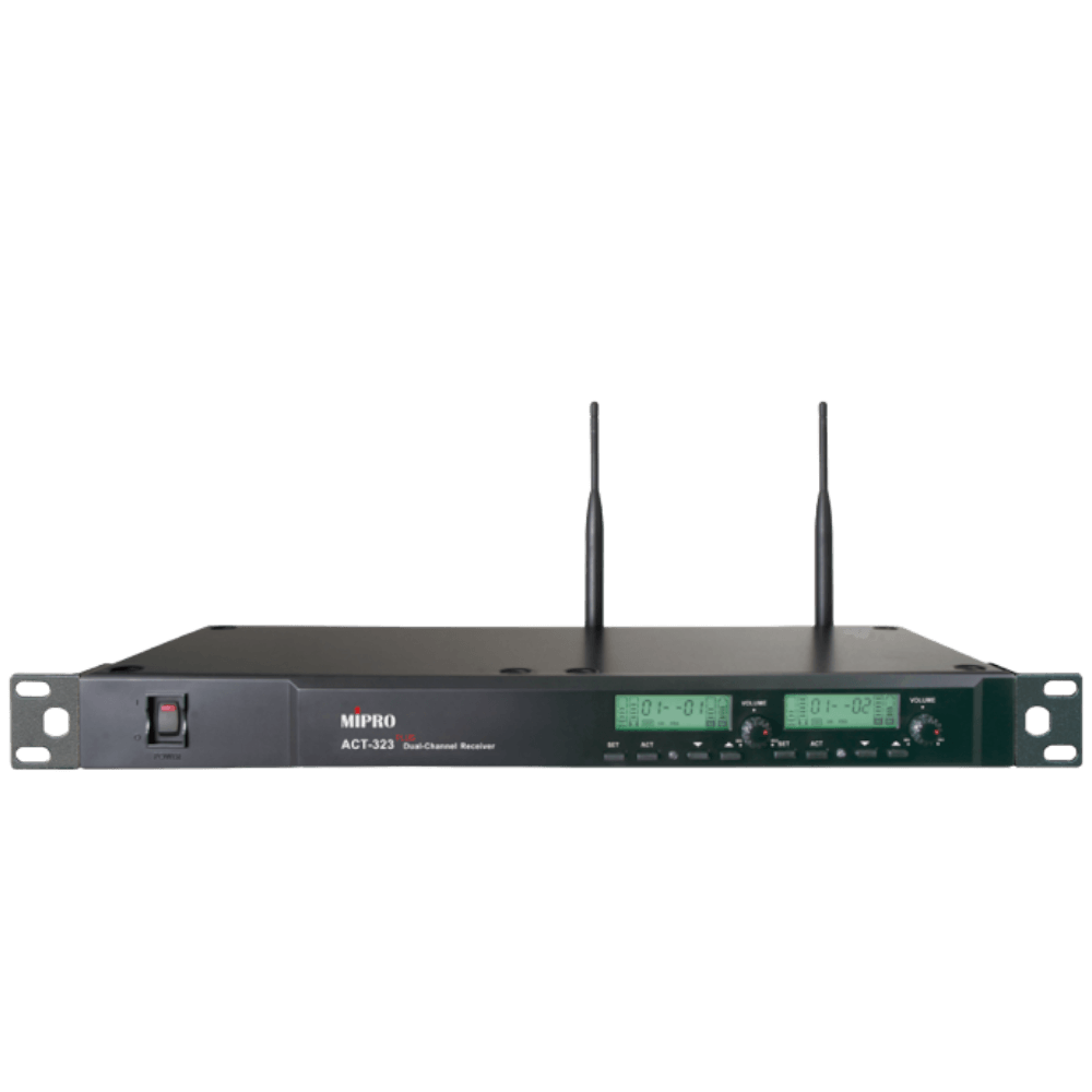 MIPRO Mipro / ACT-323 PLUS UHF類比雙頻道接收機 (可任選搭配手握/MU-90音頭) 第 3 張圖片｜三峽配件 / 週邊