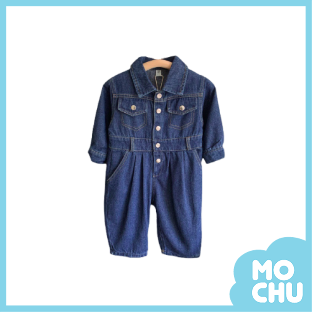 帥氣雙口袋牛仔連身衣