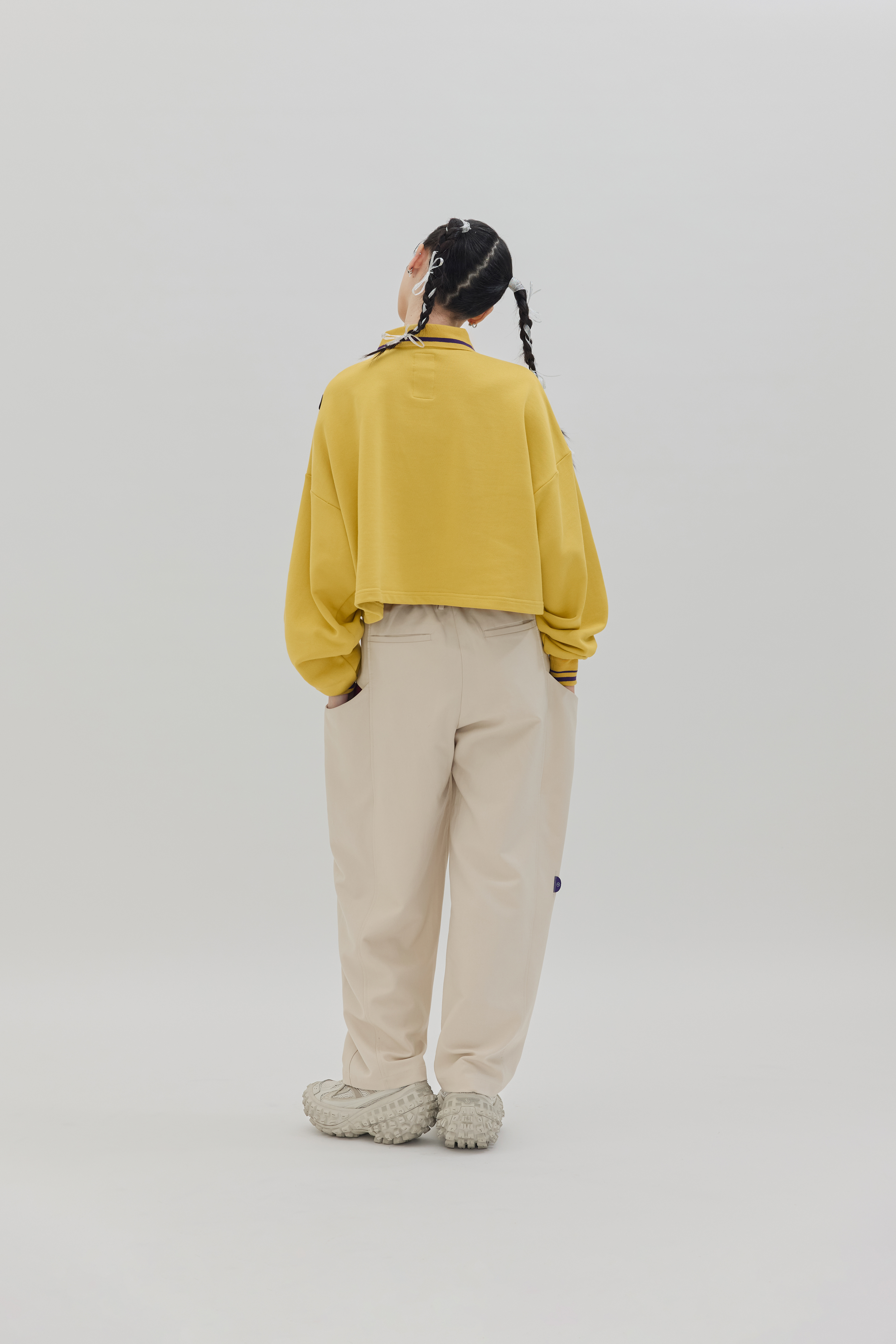 Polo Collar Sweater｜Corn