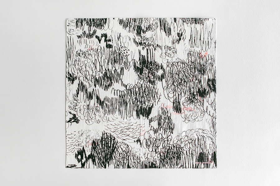 minä perhonen-手帕 cache-cache躲貓貓 / black