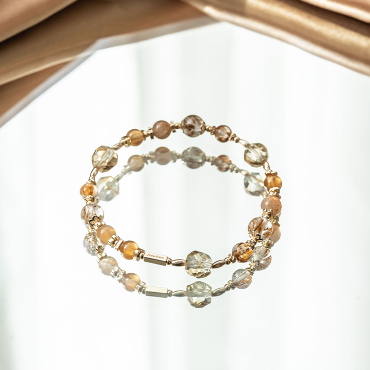 裂痕：金字塔黃水晶｜黃酮礦膠花｜骨幹金太陽｜橙石榴｜羽毛鈦