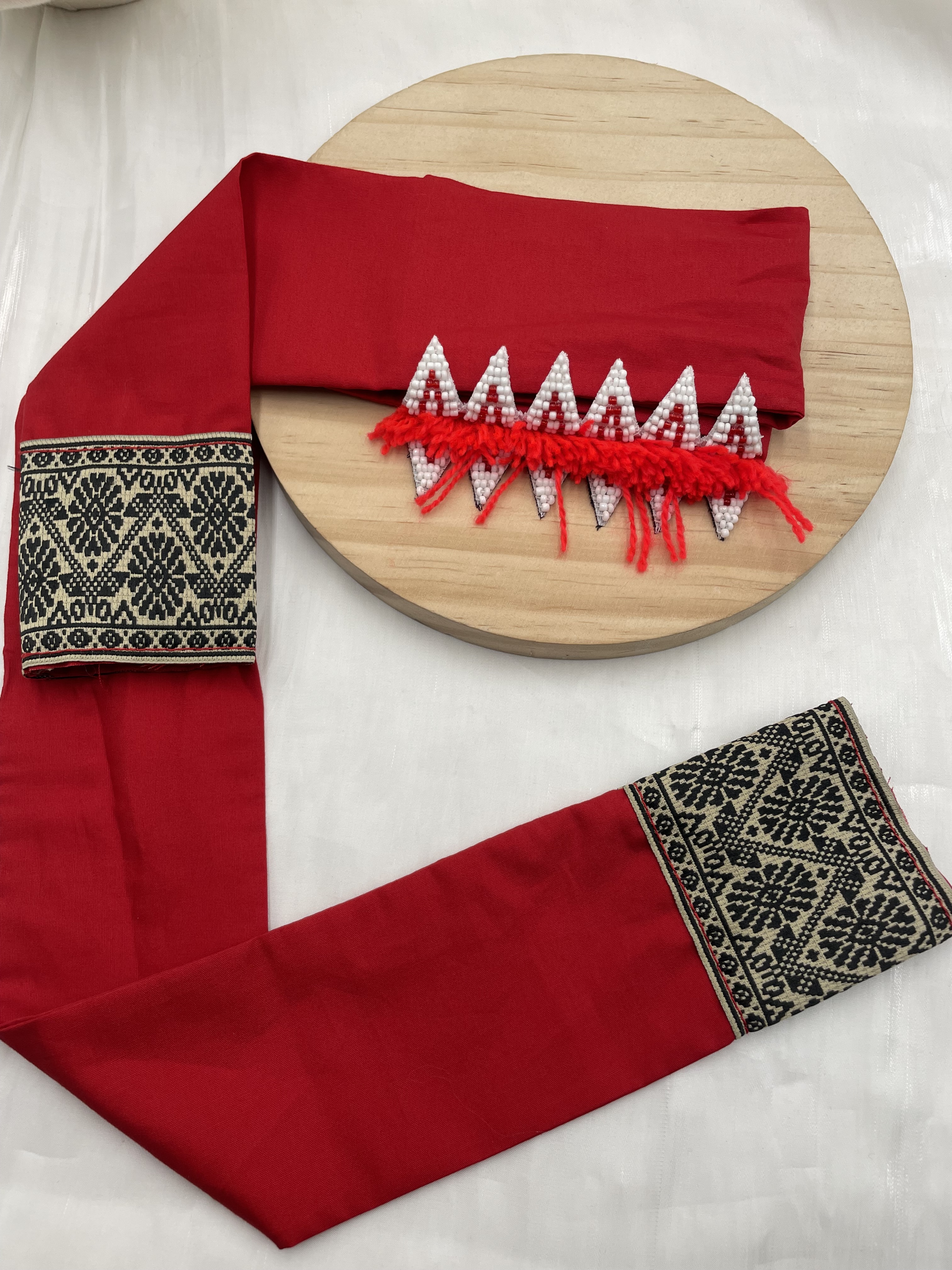 No.2(亮)大人款12瓣珠繡額花120cm