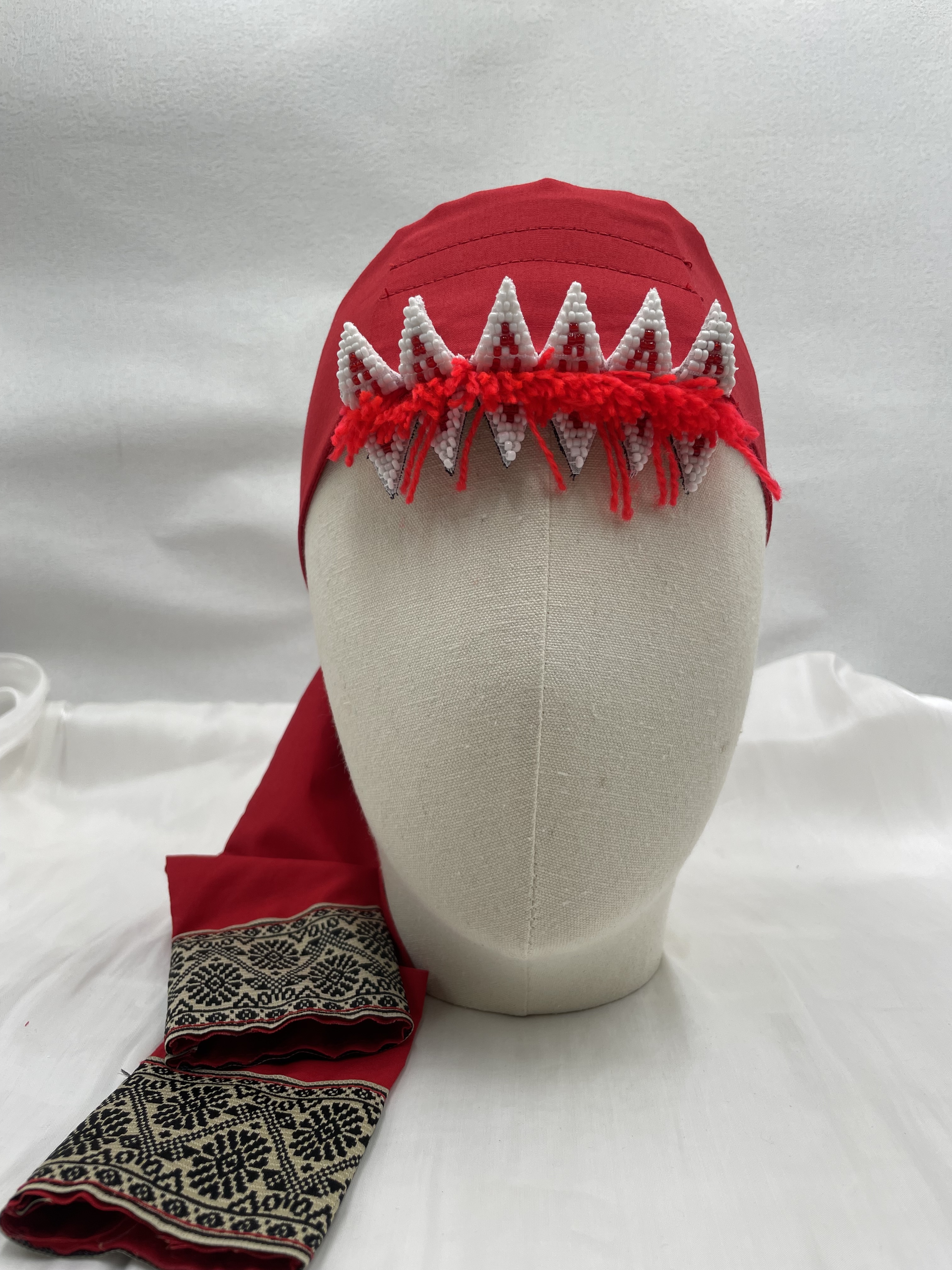 No.2(亮)大人款12瓣珠繡額花120cm