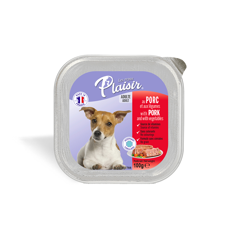 Plaisir 法樂食 狗狗主食餐盒 - 豬肉與蔬菜口味