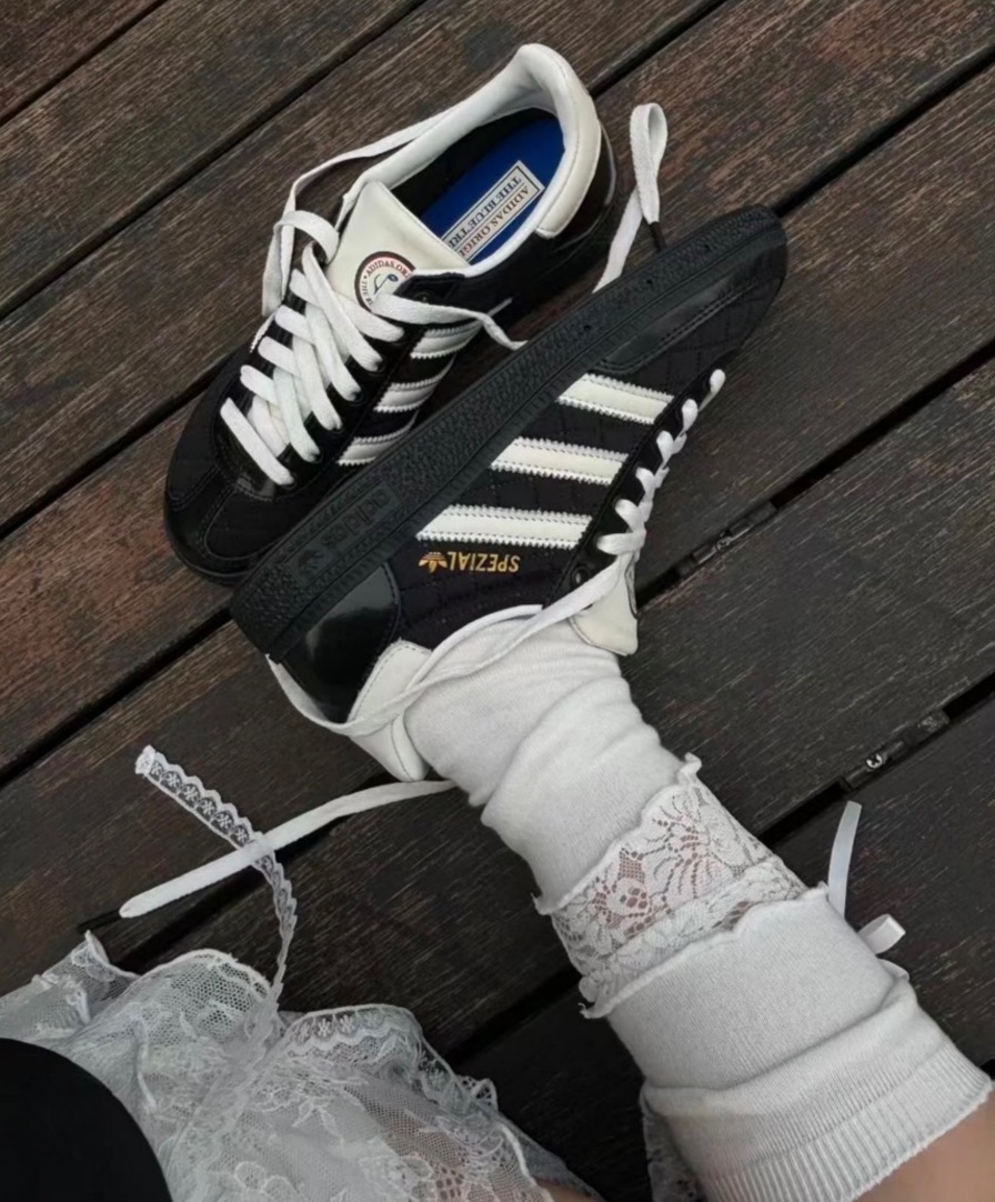 現貨供應 原版logo!! ADIDAS ORIGINALS HANDBALL SPEZIAL 黑白 菱格紋 小香風 德訓鞋 JP5669