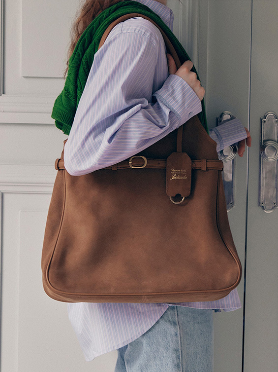 ROLAROLA SUEDE HOBO BAG