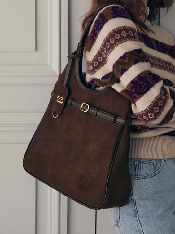 ROLAROLA SUEDE HOBO BAG