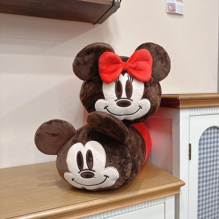 《11262》迪士尼米奇米妮圓筒抱枕(12吋)