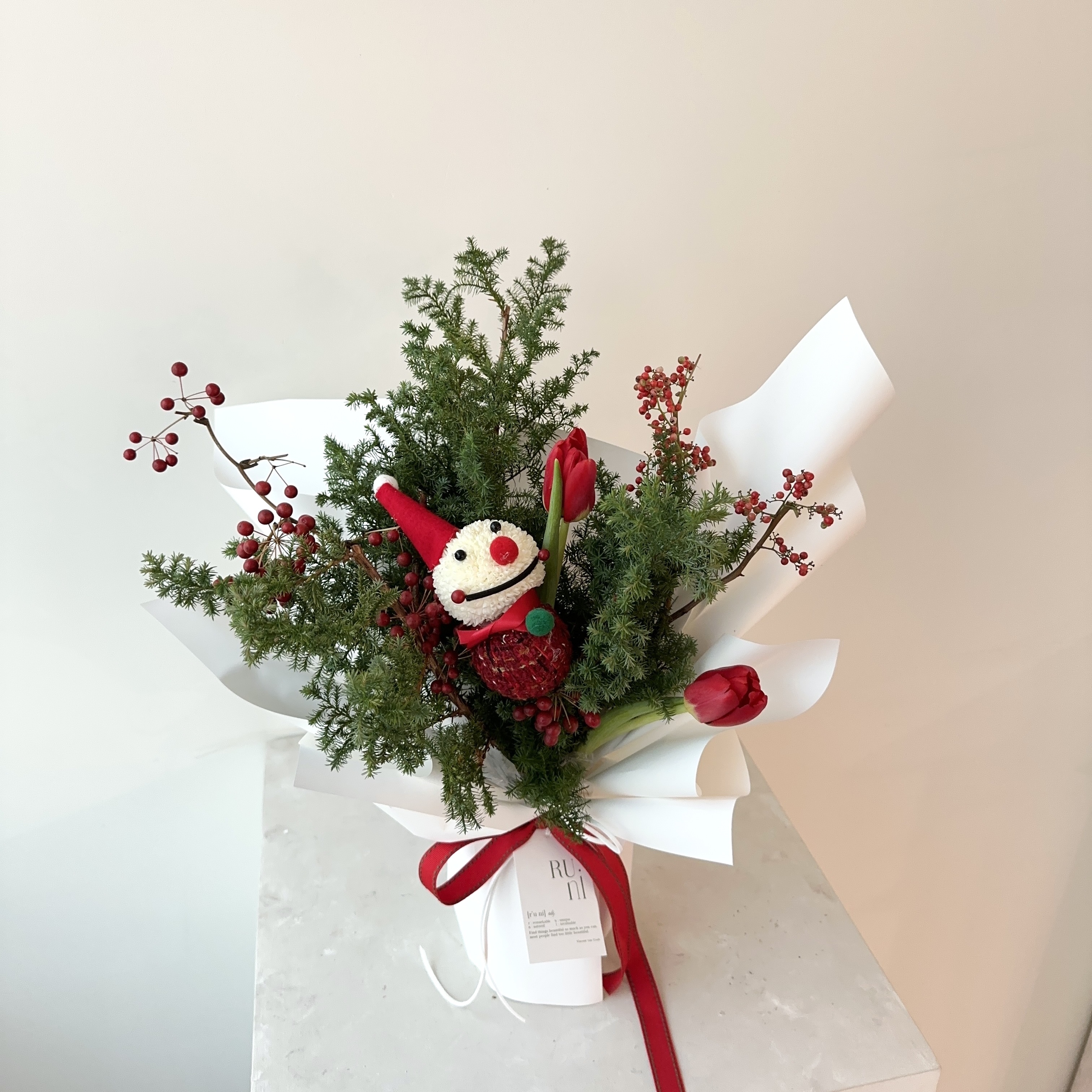 Christmas🎄-尤爾精靈 聖誕雪松花束