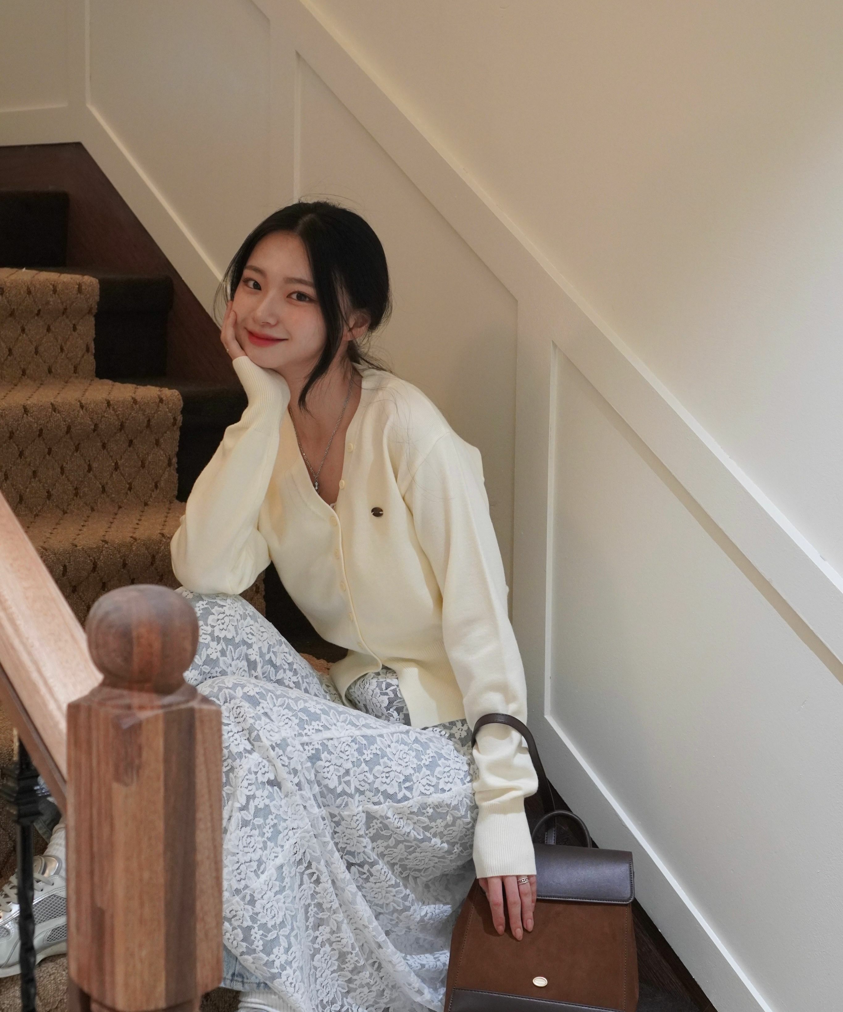 ROLAROLA HAIRY LOGO CARDIGAN