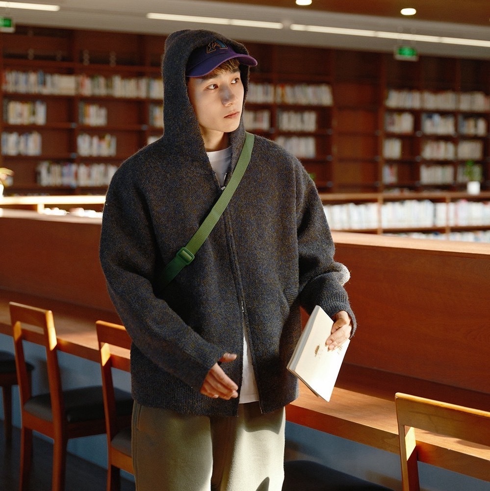 秋冬慵懶感日系連帽外套