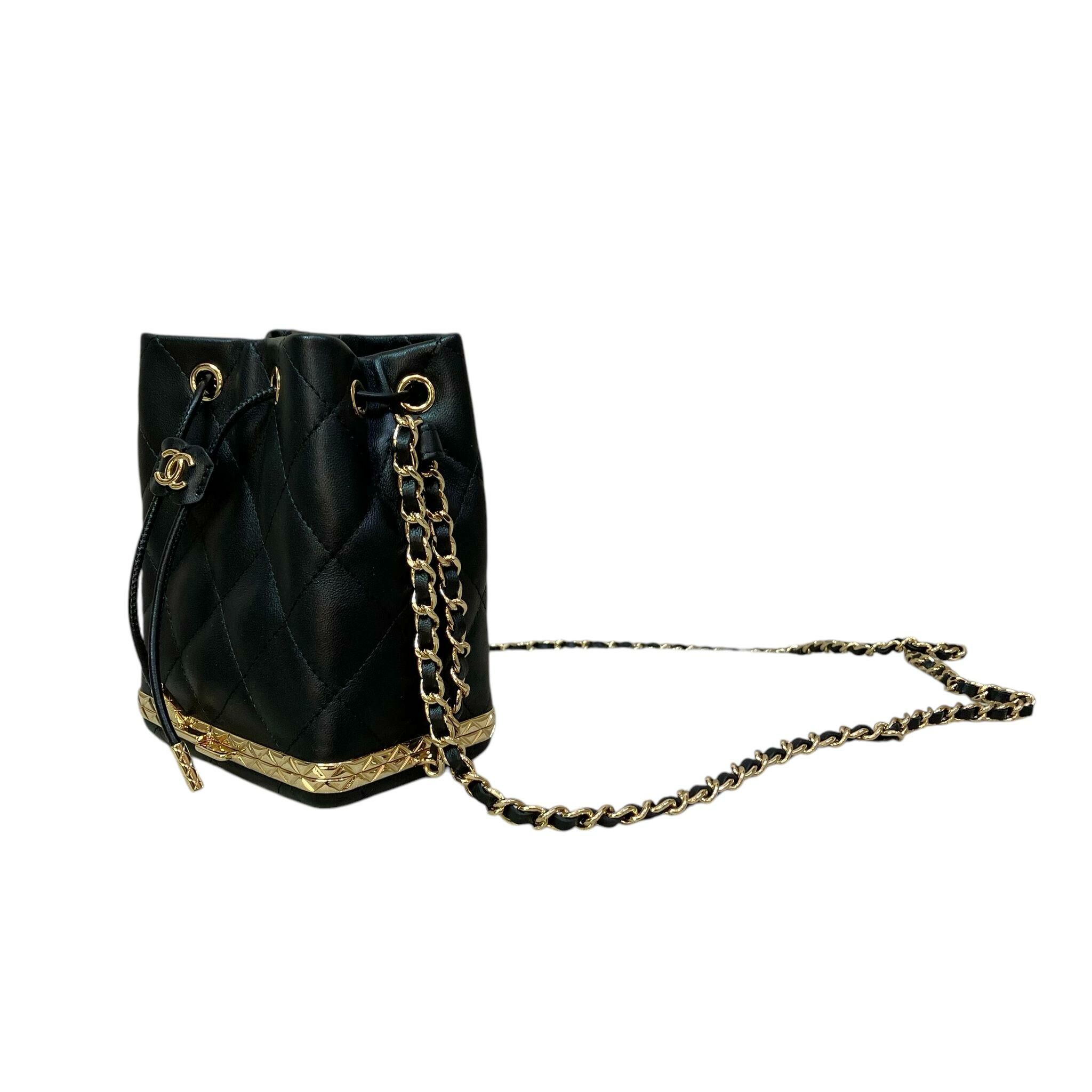 USED】CHANEL MINI CHAIN BUCKET BAG VV2078