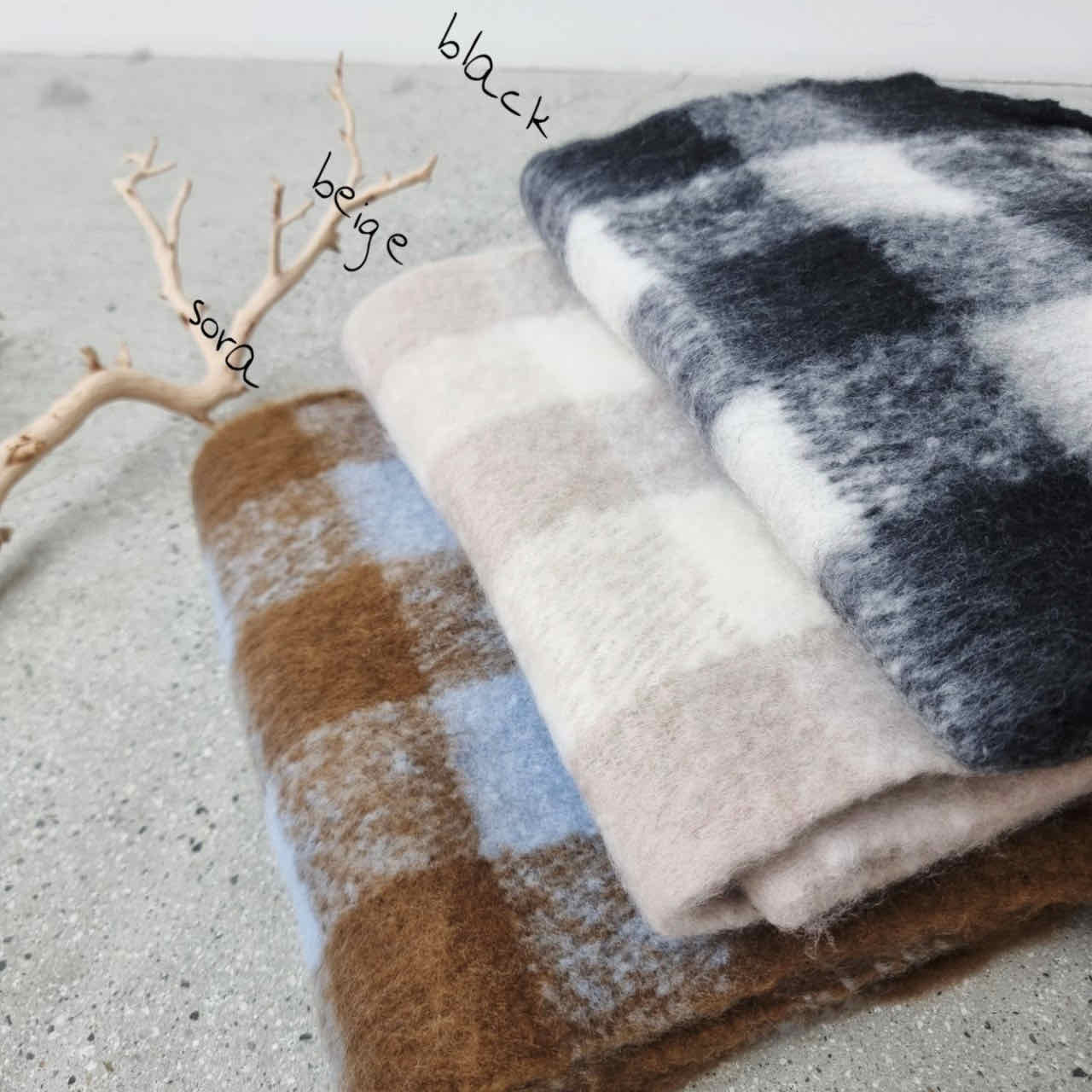 🇰🇷軟乎乎的格紋長圍巾｜3 color