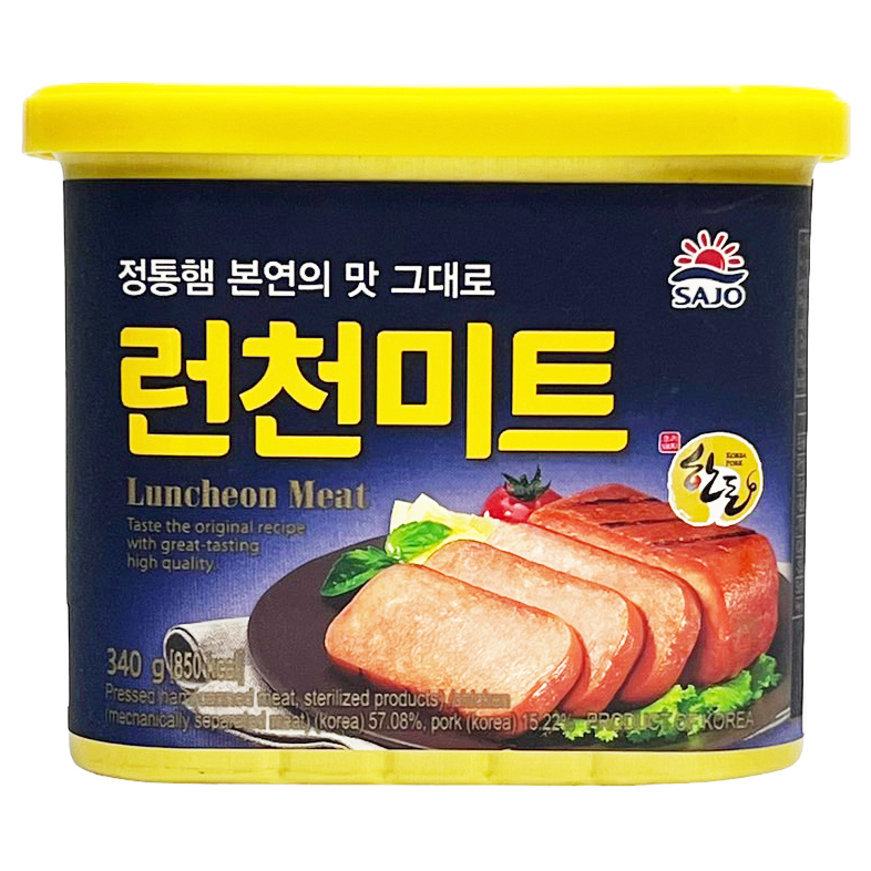 韓國 Lotte 樂天 / SAJO 午餐肉 罐頭 340g