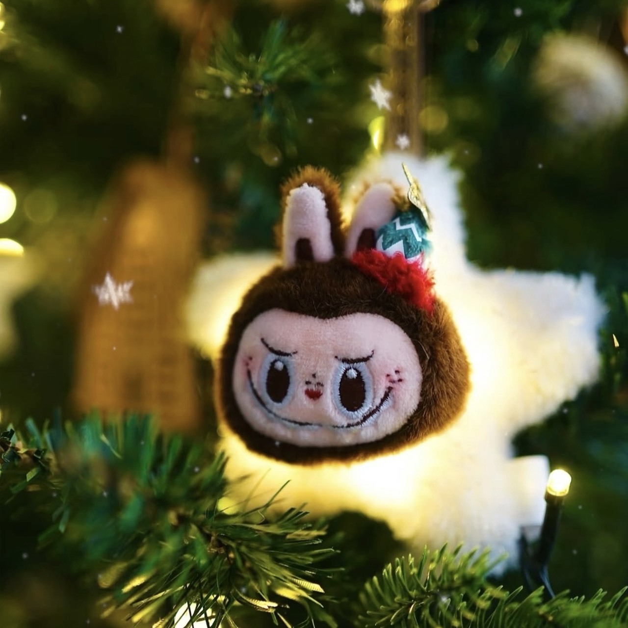 聖誕節限定 POP MART 泡泡瑪特 THE MONSTER LABUBU 拉布布 經典系列 閃閃毛絨掛件 盲盒 整端6個