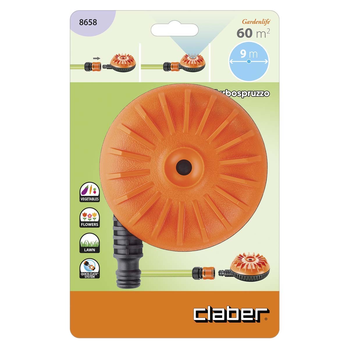 意大利"CLABER" 草地灑水器9m-[8658]