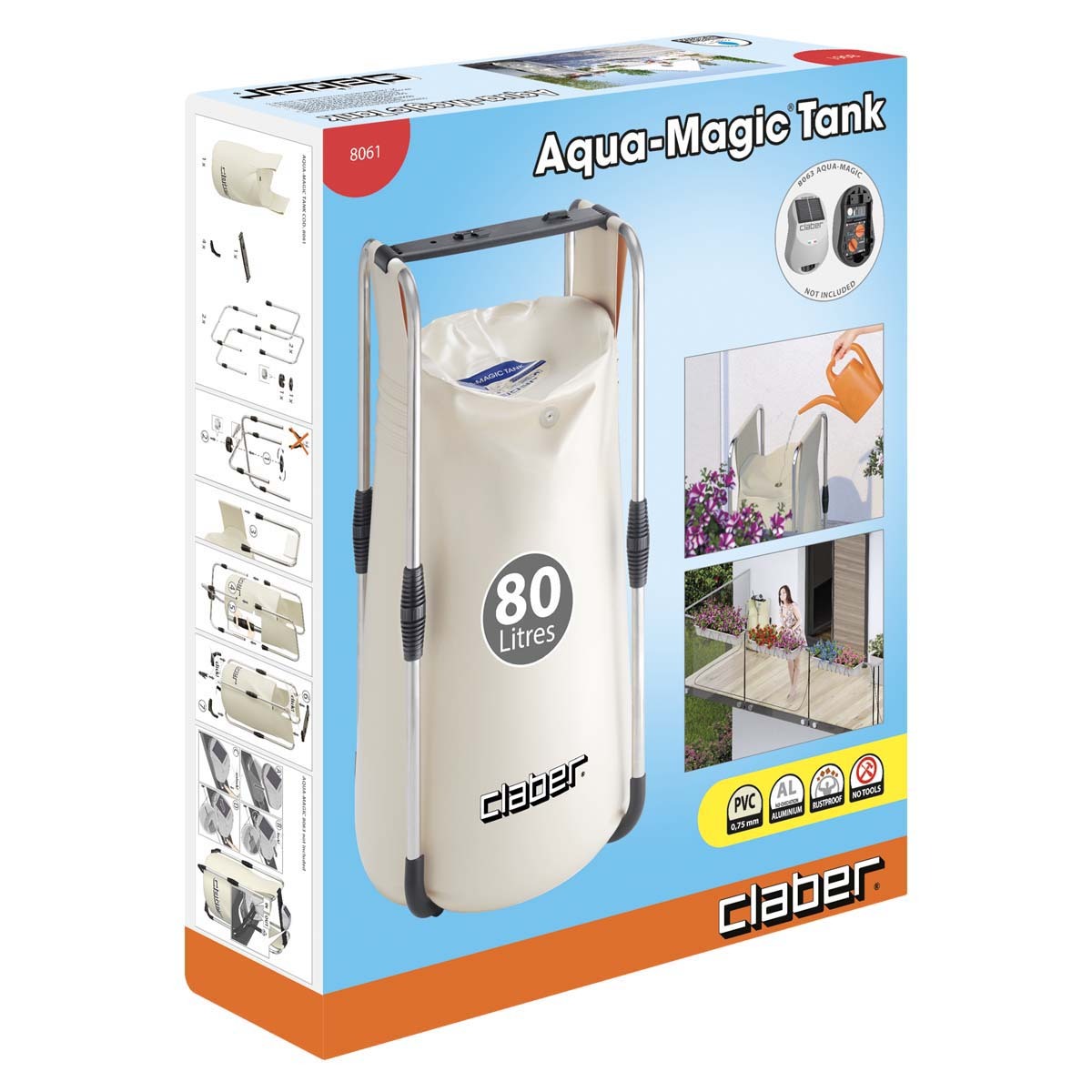 意大利"CLABER" PVC儲水缸80L-[8061]