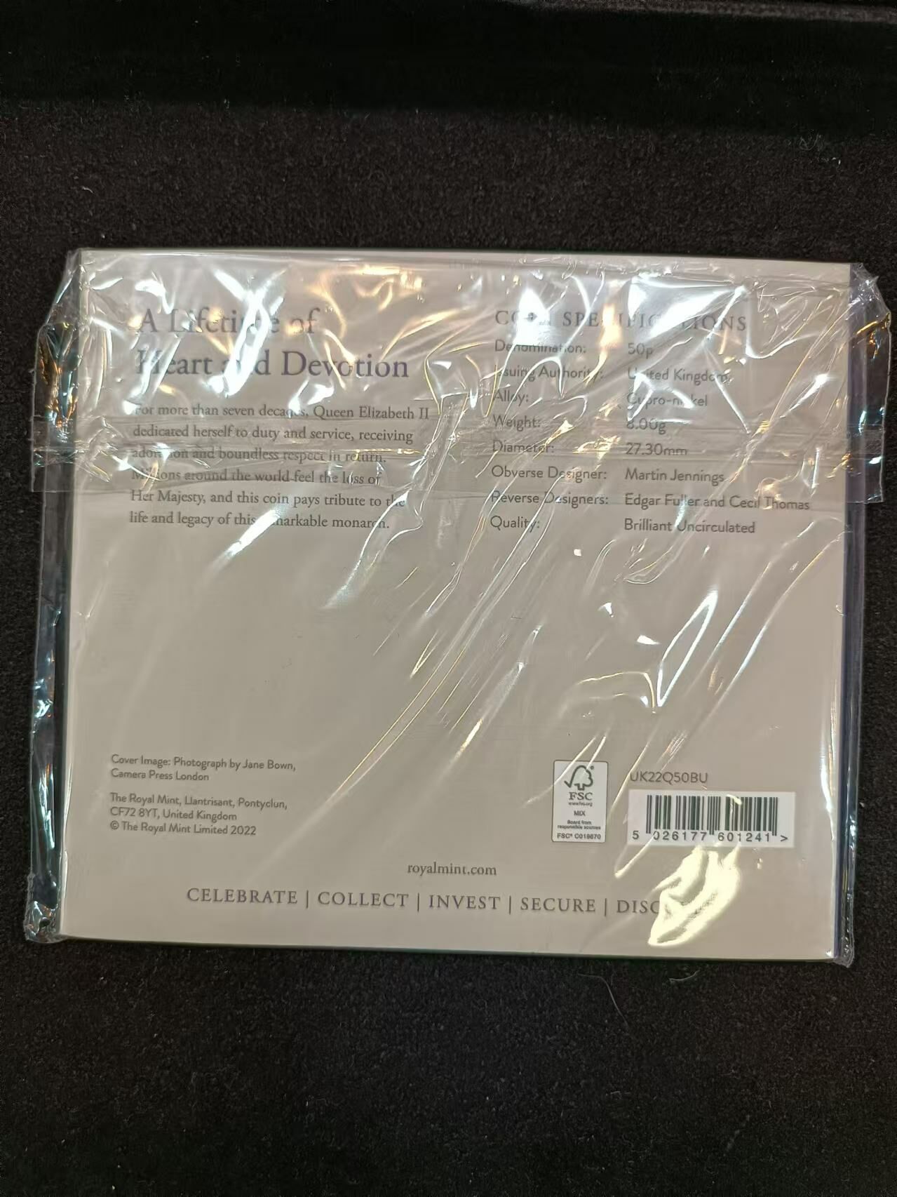 2022英女皇伊利沙白二世五十便士紀念幣
