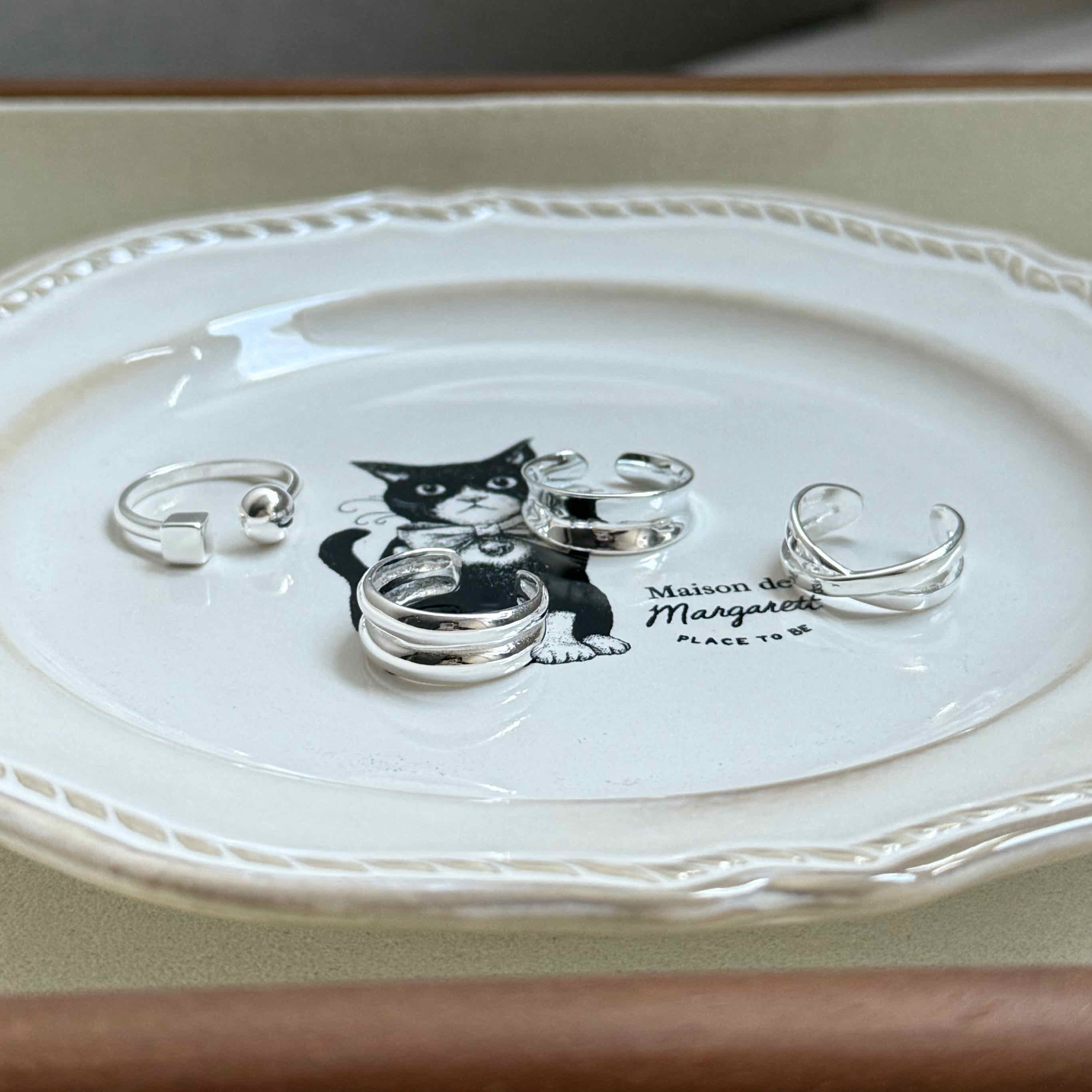 🇰🇷925 silver 厚磅寬尾戒｜4 style