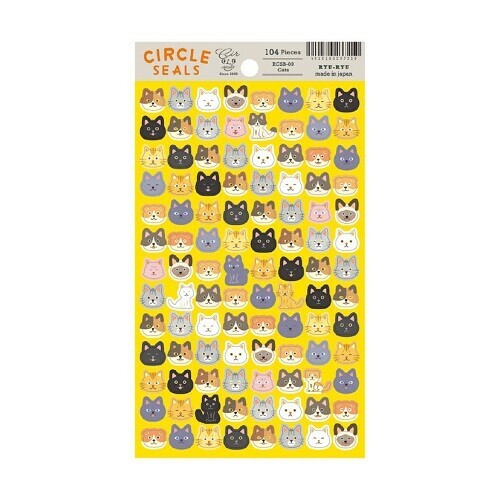 CIRCLE SEALS RYU RYU 圖形貼紙系列 / KITERA / JAPAN